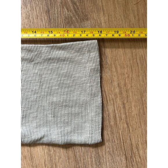 NWT DONNI. Gray Stripe Soft Ribbed Cardigan Sweater Pullover Women's One Size - Picture 11 of 11